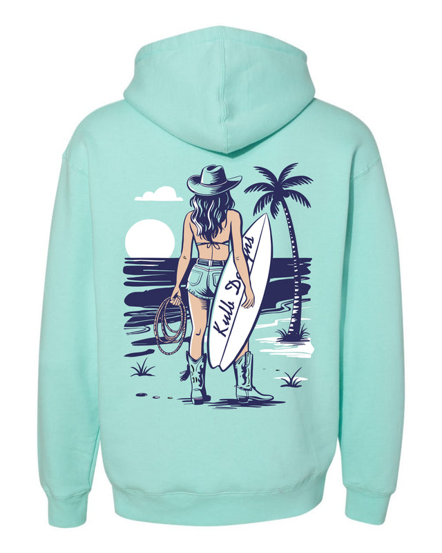 Beach Rodeo - Teal Hoodie