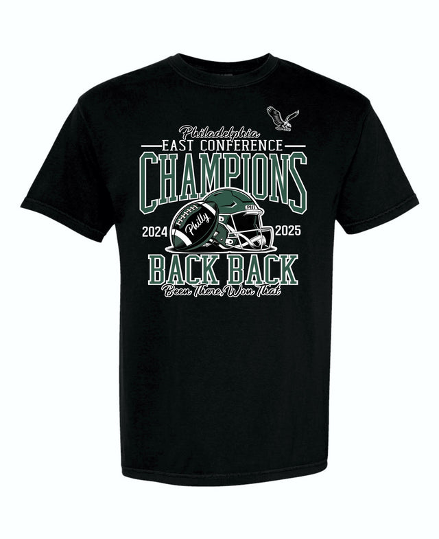 BLACK T-SHIRT - BACK 2 BACK CHAMPS 2025