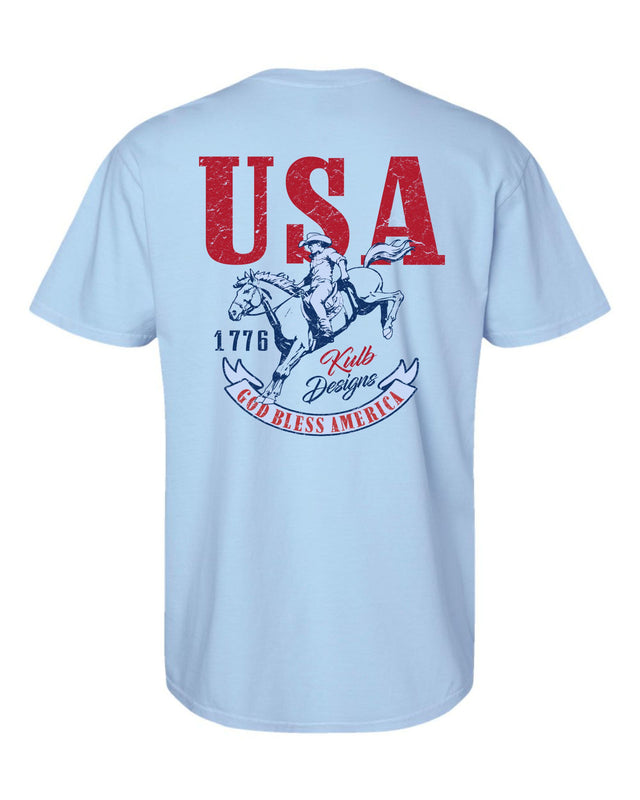 USA - Lt. Blue Comfort Color T-Shirt