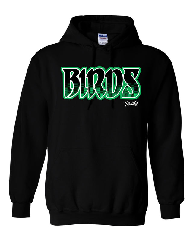 BIRDS (BLACK HOODIE)