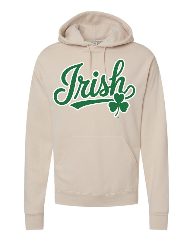 Cursive Irish (Tan Hoodie)