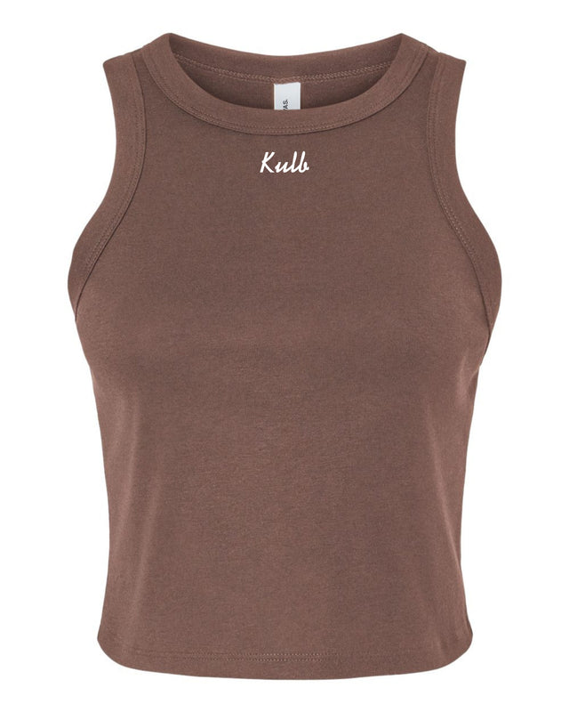Sweetheart Fitted Tank Top (Brown)