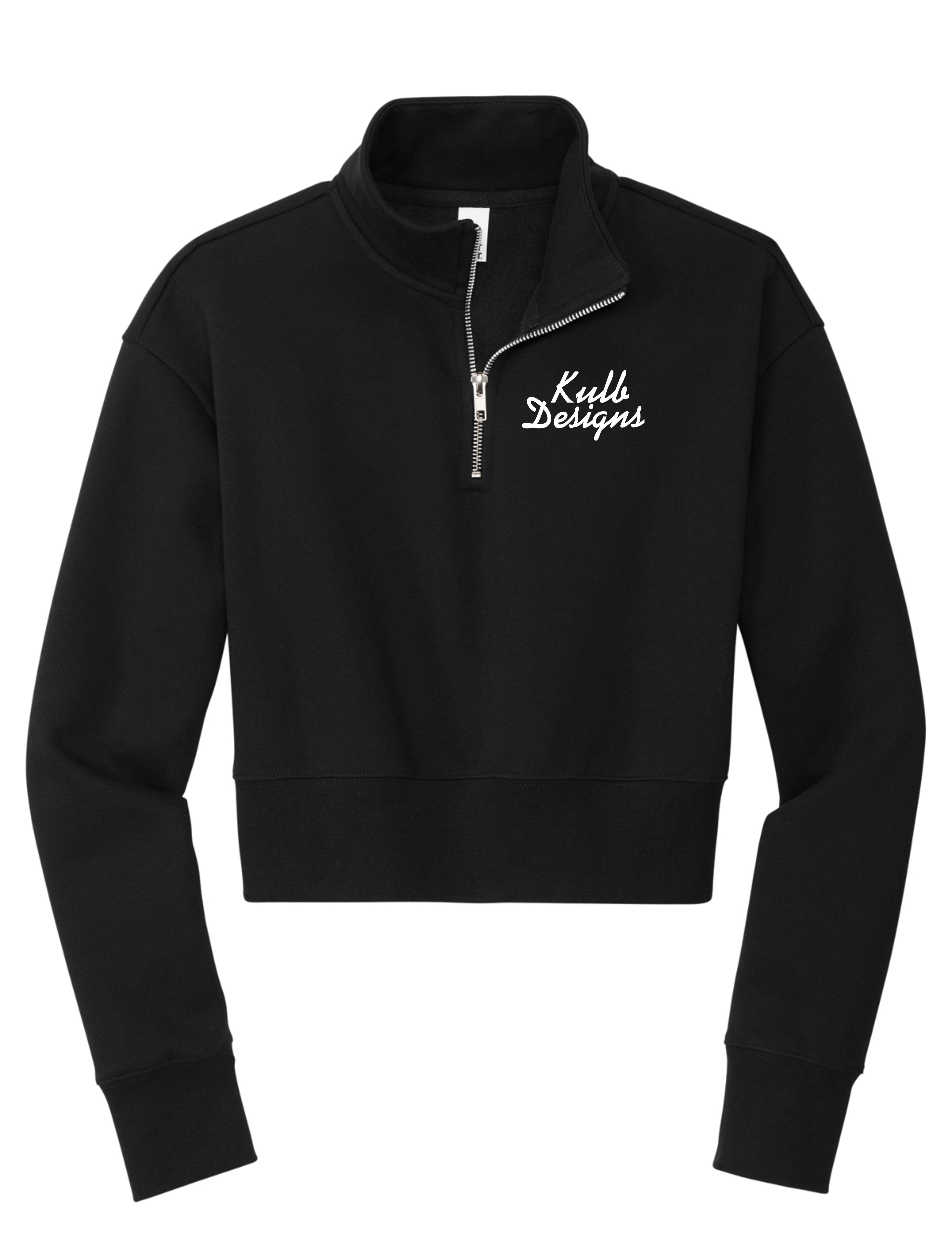 SUPER SUNフーディ黒ZeeNuNew cutiepie KD Cropped Quarter Zip - Black (RUNS SMALL) – KULBDESIGNS