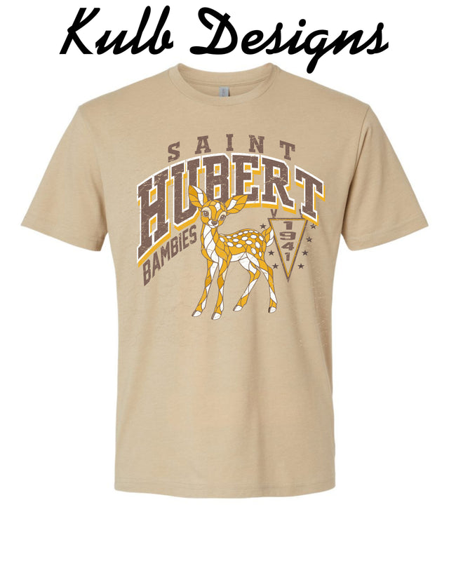 SH - STAINED GLASS T-SHIRT (HEATHER TAN)