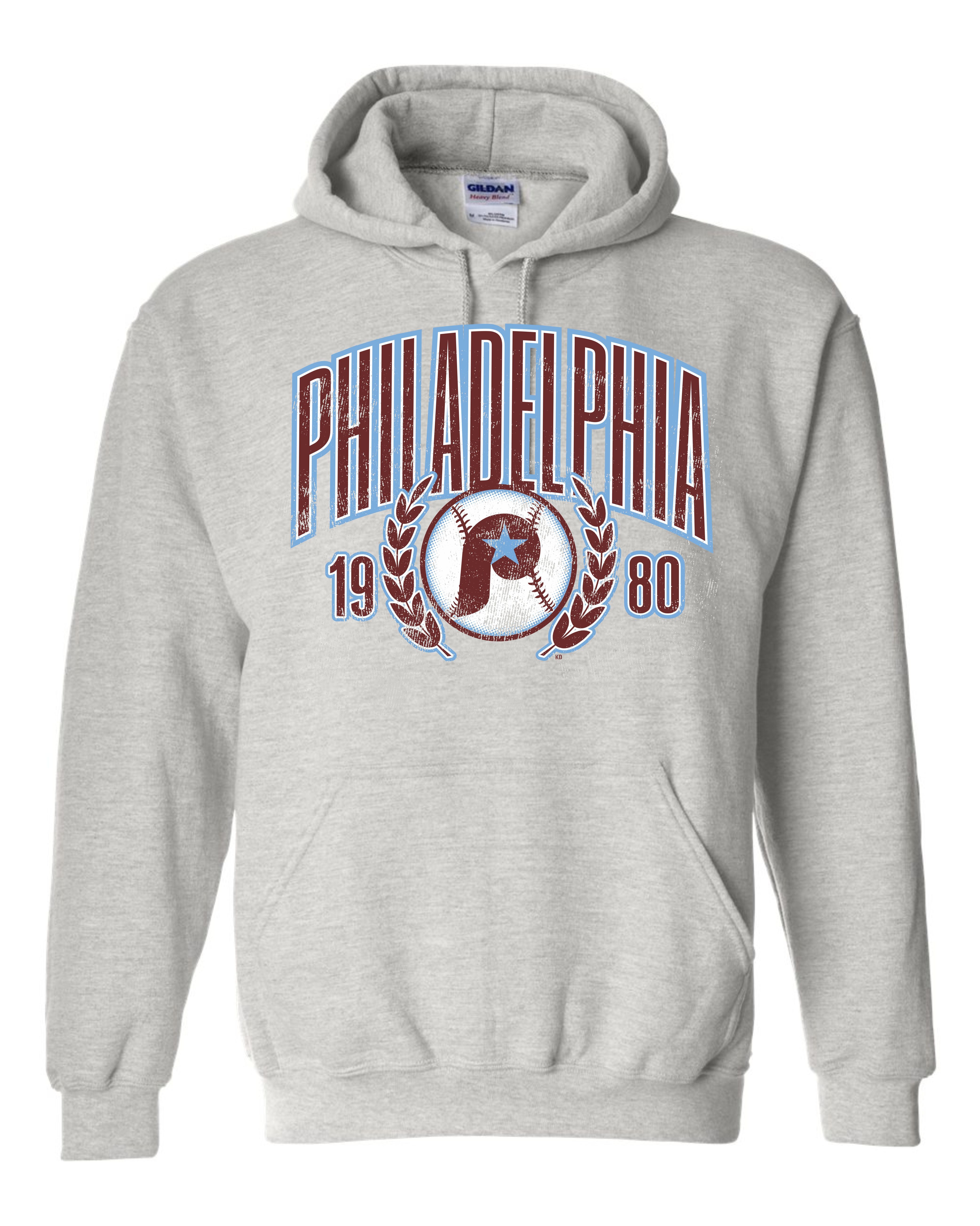 Phillie Ash Gray Hoodie KULBDESIGNS
