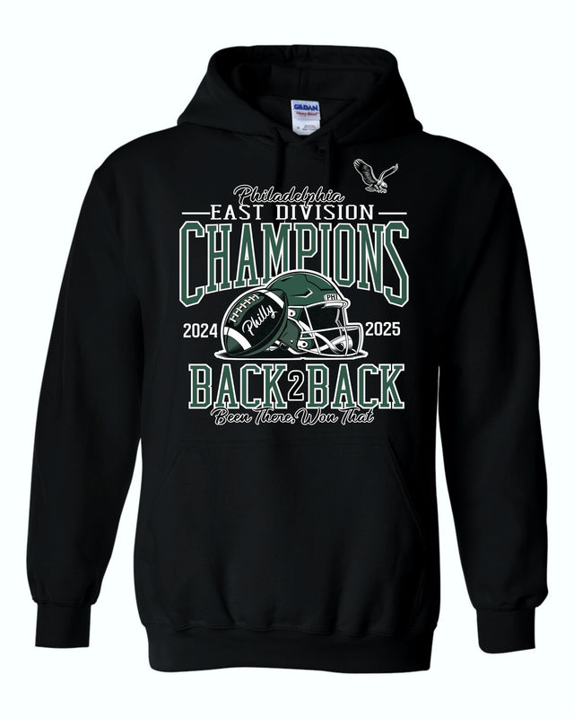 BLACK HOODIE - BACK 2 BACK CHAMPS