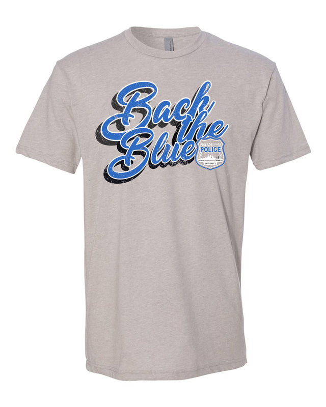 Back The Blue - First Out (Silk T-Shirt)