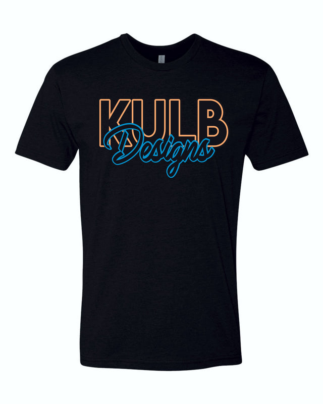 Tennessee Orange - Black T-Shirt (Orange and Blue)