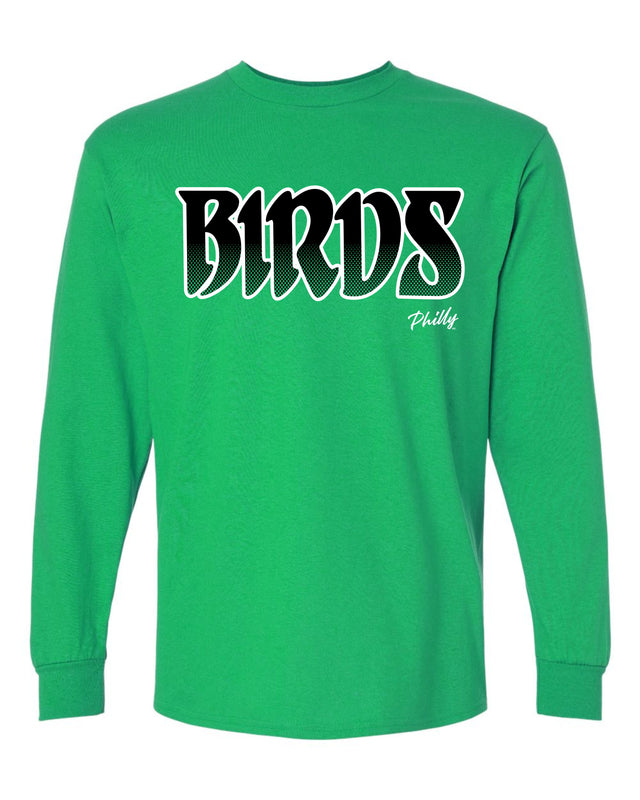 BIRDS (GREEN LONGSLEEVE)