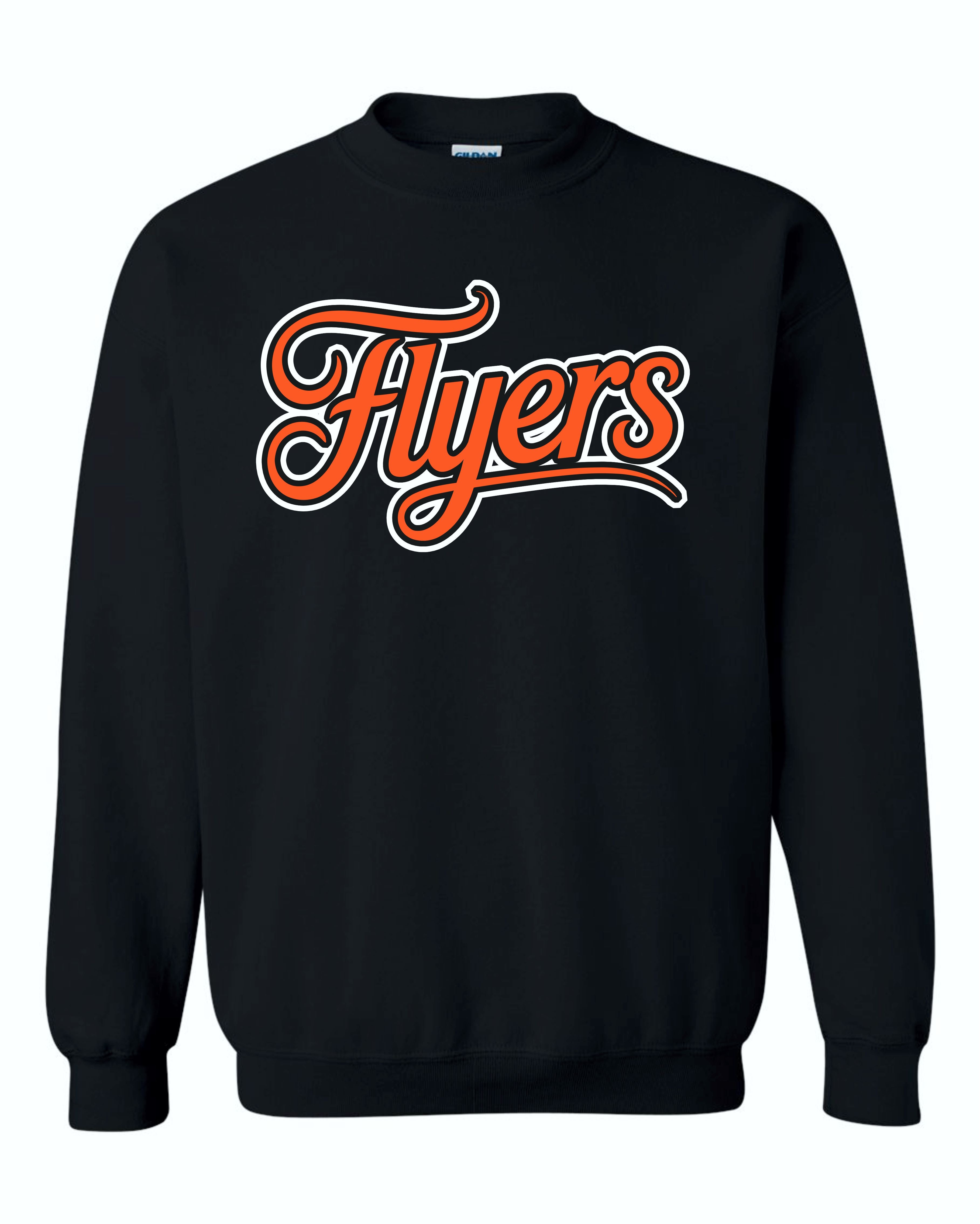 FLYERS CURSIVE CREW (Black CREW) – KULBDESIGNS