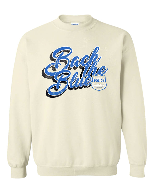 Back The Blue - Tan Crewneck
