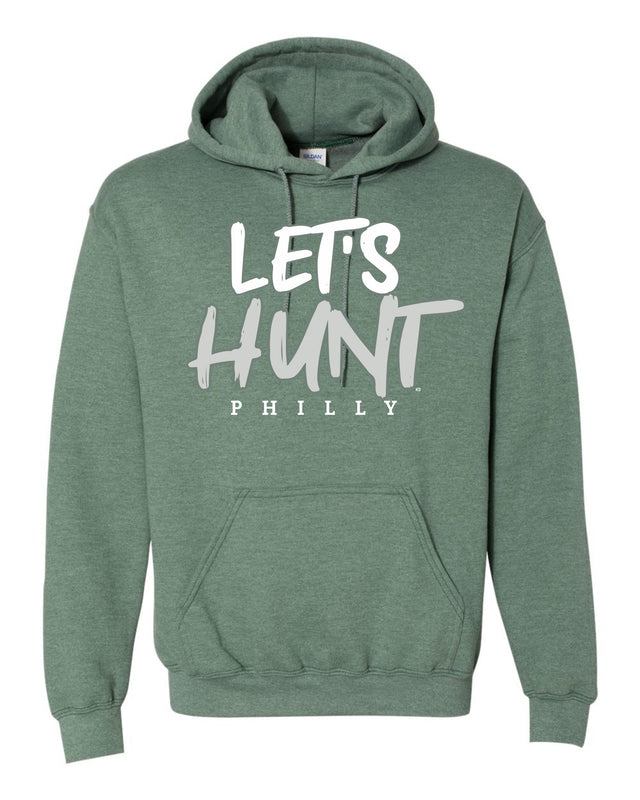 LET'S HUNT HOODIE (Heather Green)