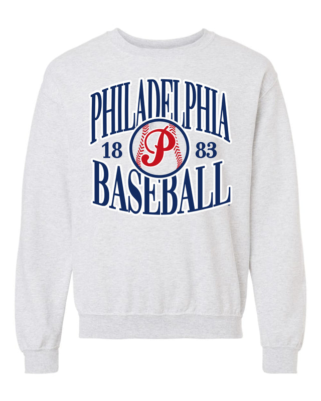 Philadelphia Baseball 1883 Crewneck (Ash Gray)