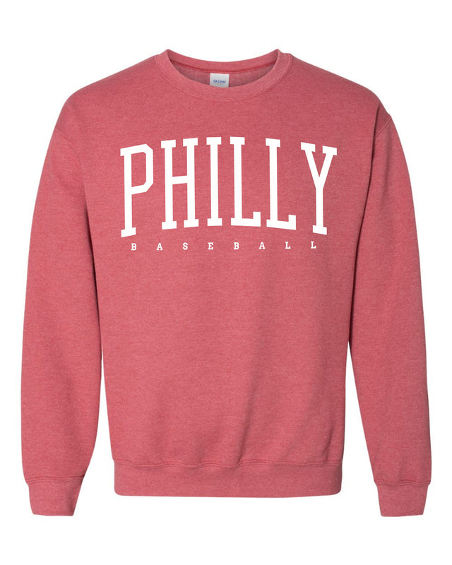 Crewneck - Philly City of Baseball (Heather Red)