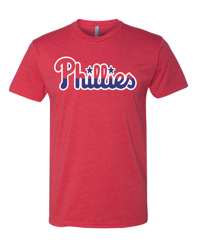 Phillie Red T-Shirt (half blue logo)