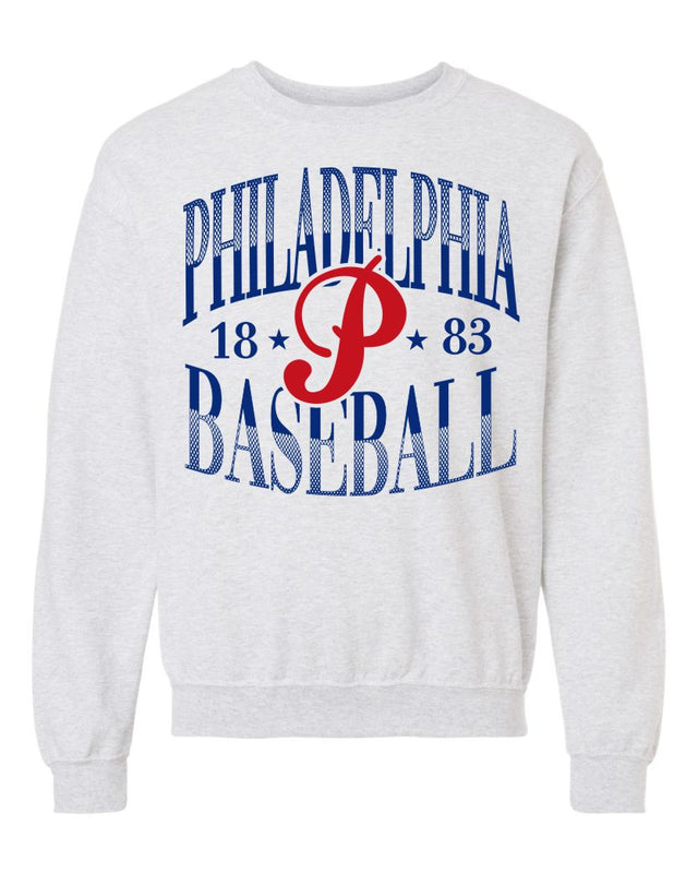 Philadelphia Baseball 1883 Crewneck (Ash Gray)