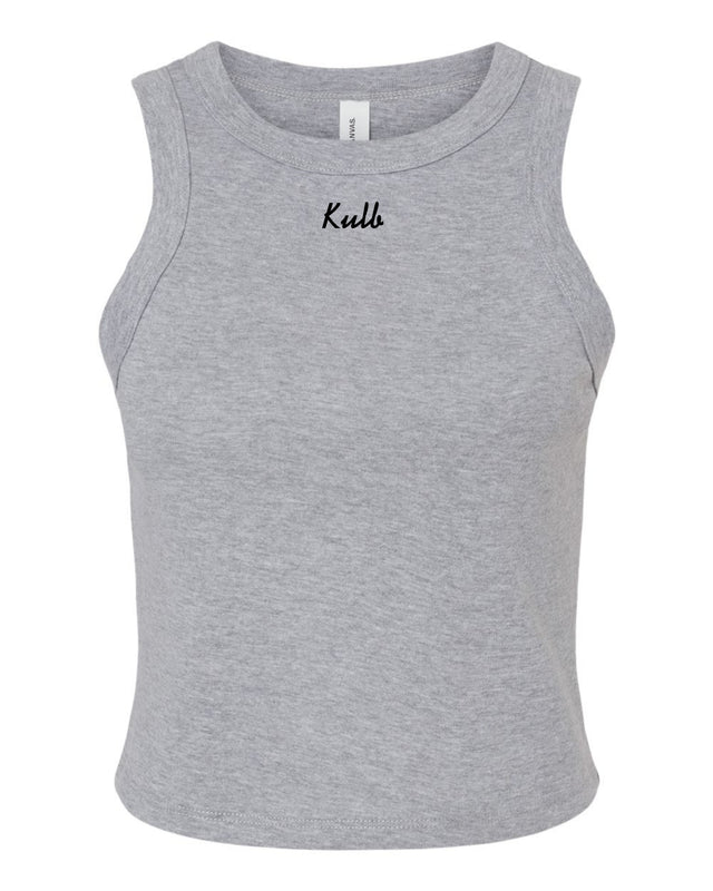 Sweetheart Fitted Tank Top (Grey)