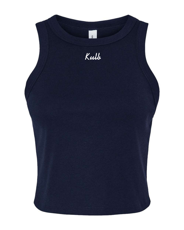 Sweetheart Fitted Tank Top (Navy Blue)