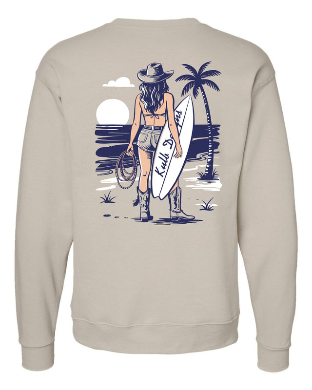 Beach Rodeo - Light Sand Crewneck