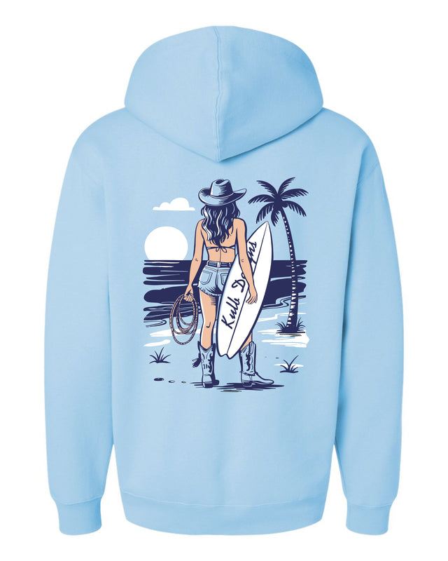 Beach Rodeo - Heavy Weight Light Blue Hoodie
