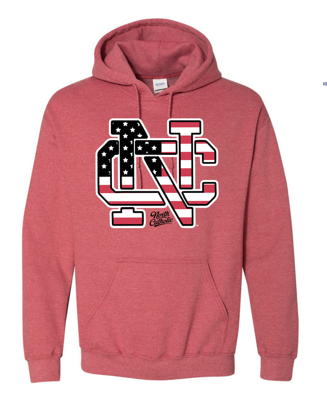 NC HOODIE- USA (Red)