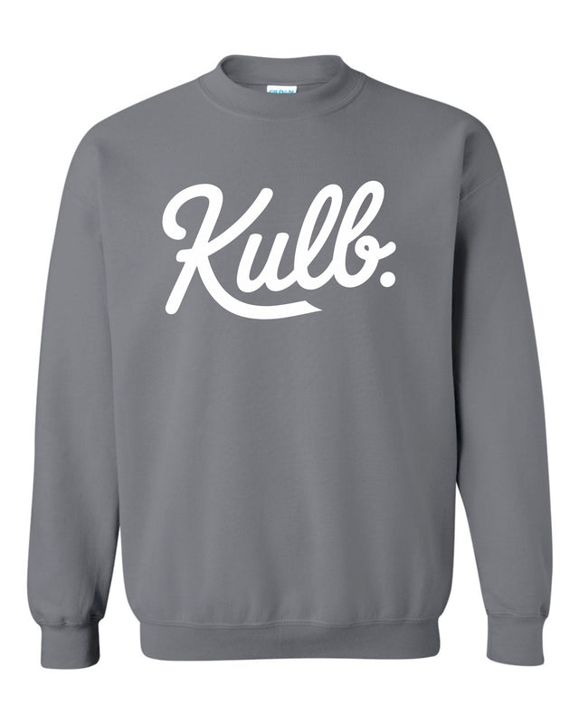 Kulb Cursive Crew - Charcoal Crewneck