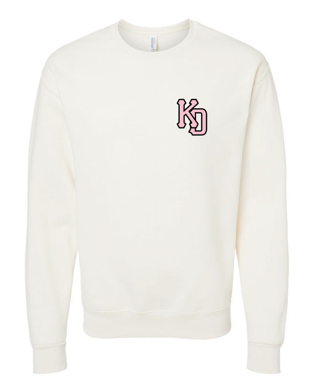 Pink KD Crew - White Crewneck